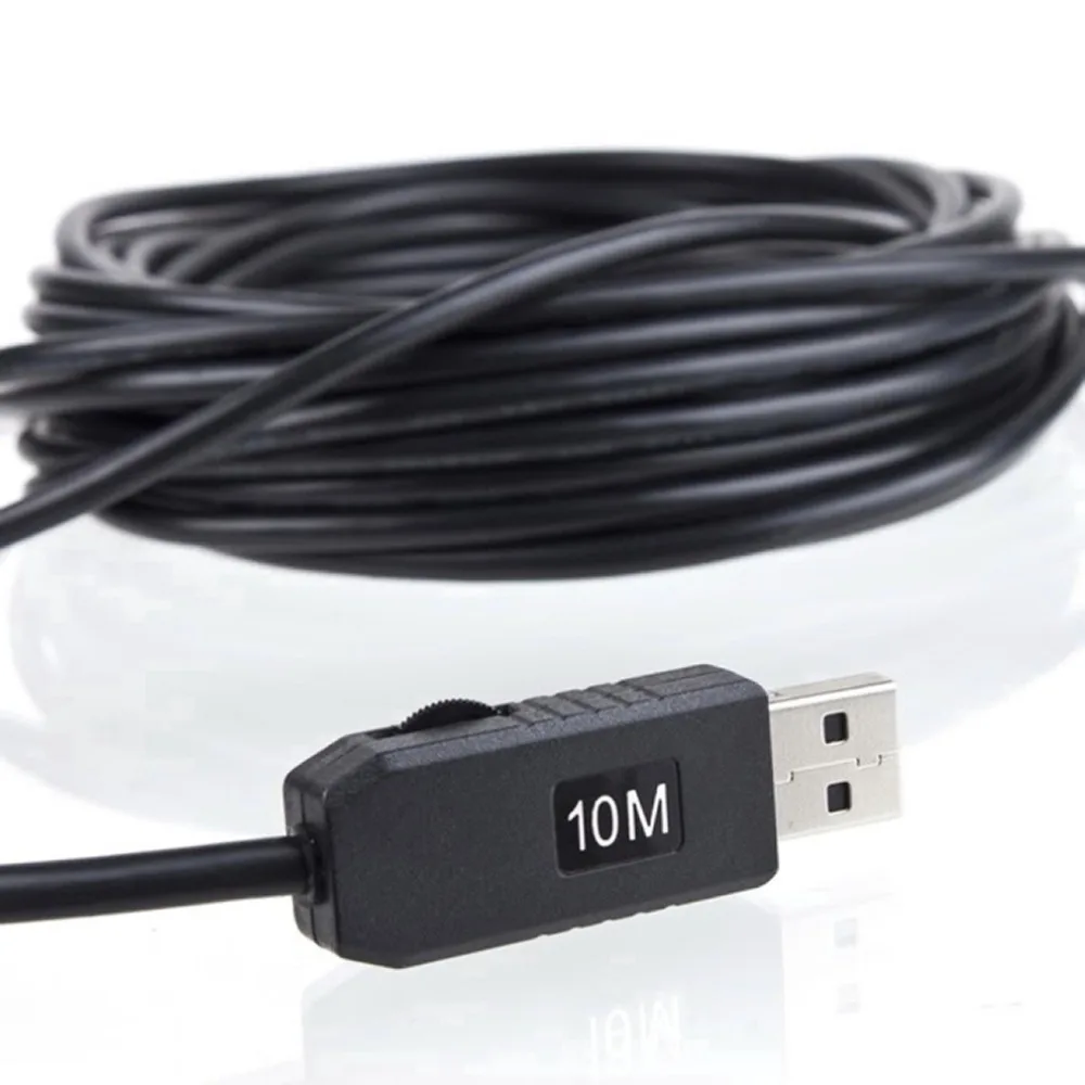 Мини Камера 10 мм USB линза эндоскопа м Длина Водонепроницаемый IP67 ПК бороскоп