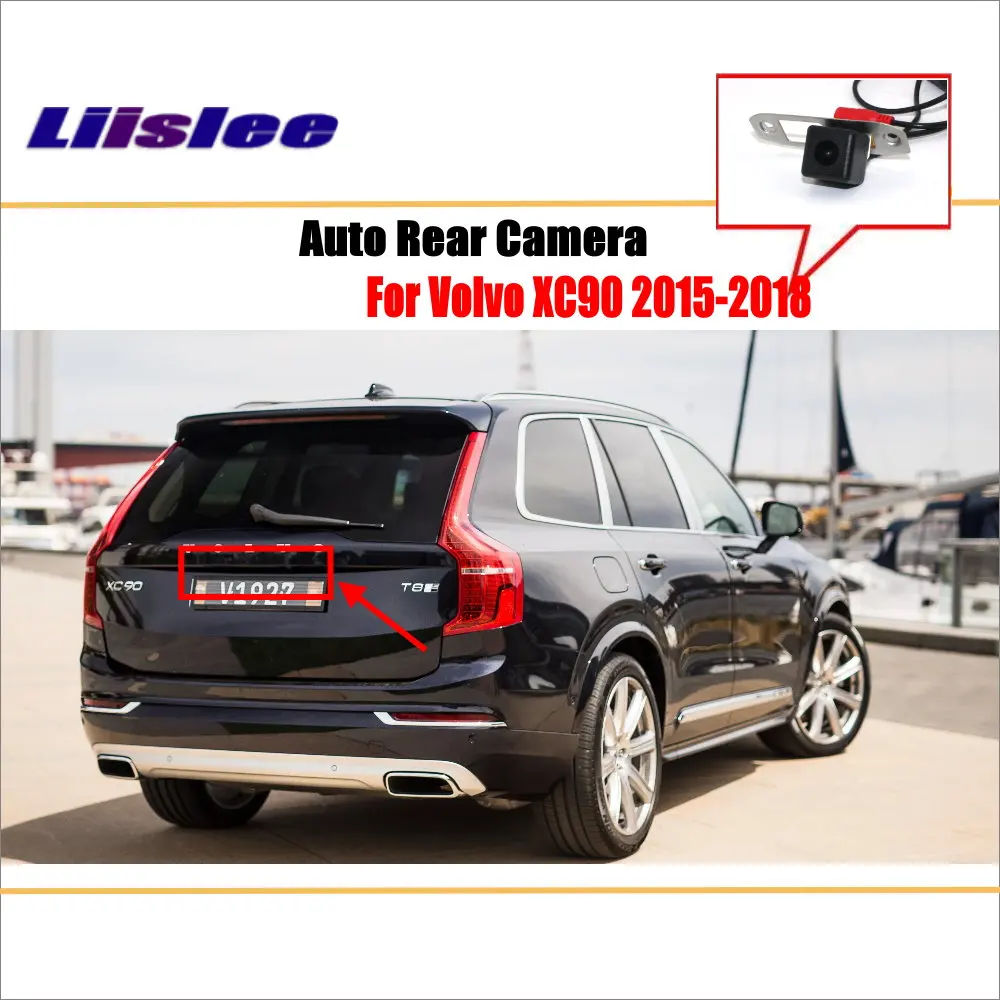 Задний вид автомобиля камера для Volvo XC90 2015 2016 2017 2018 парковочная задняя