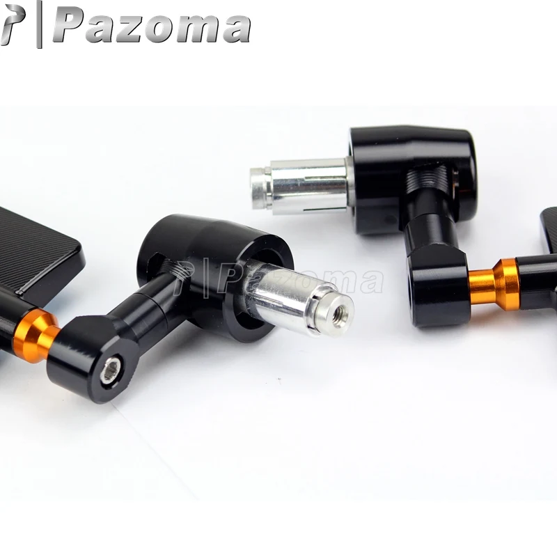 Мотоцикл PAZOMA универсальное квадратное ЧПУ 7/8 &quotЧерное мотоциклетное боковое
