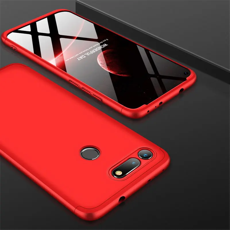 3-в-1 защитный чехол на весь экран для Huawei Honor вид 20 чехол на весь корпус Чехол, задняя крышка для Huawei честь v20 view20 жесткий чехол для телефона с принтом"