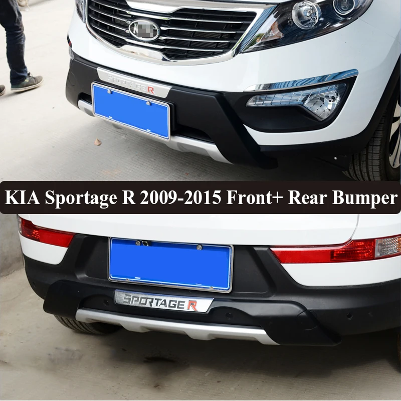 Подходит для KIA Sportage R 2009-2015 Передний + задний бампер диффузор бамперы защита губ