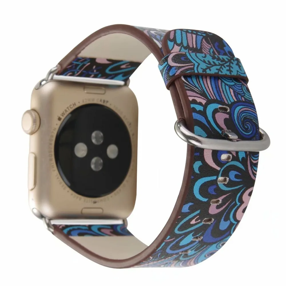 Кожаный ремешок для наручных часов apple watch 38/42 мм браслет женский личности мужские