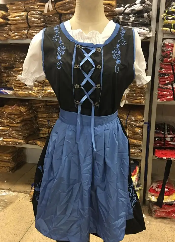 3XL костюм немецкая девушка пива Fraulein дирндль Октоберфест Хэллоуин наряд баварский