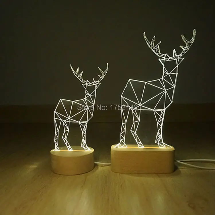 Новинка диммируемая Светодиодная настольная лампа из оргстекла ночник