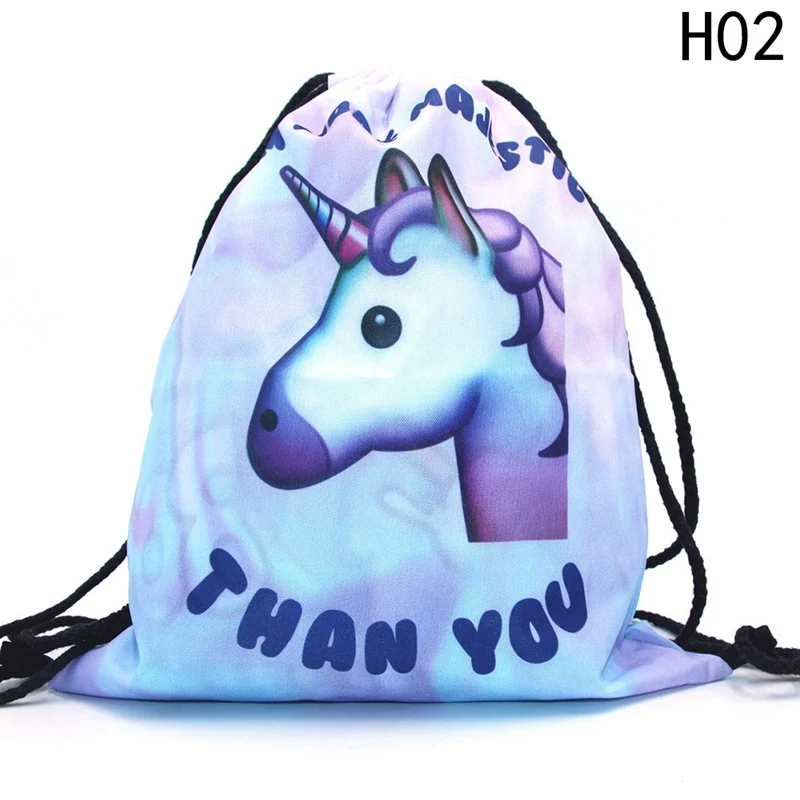 Сумка для хранения в виде единорога с цифровой печатью 3D модная новая женская