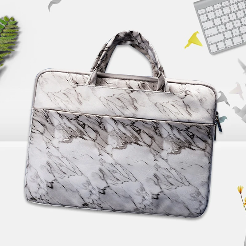 Мраморная искусственная кожа сумка для ноутбука Macbook Air Retina 11 12 13 3 14 15 чехол Xiaomi Pro 6