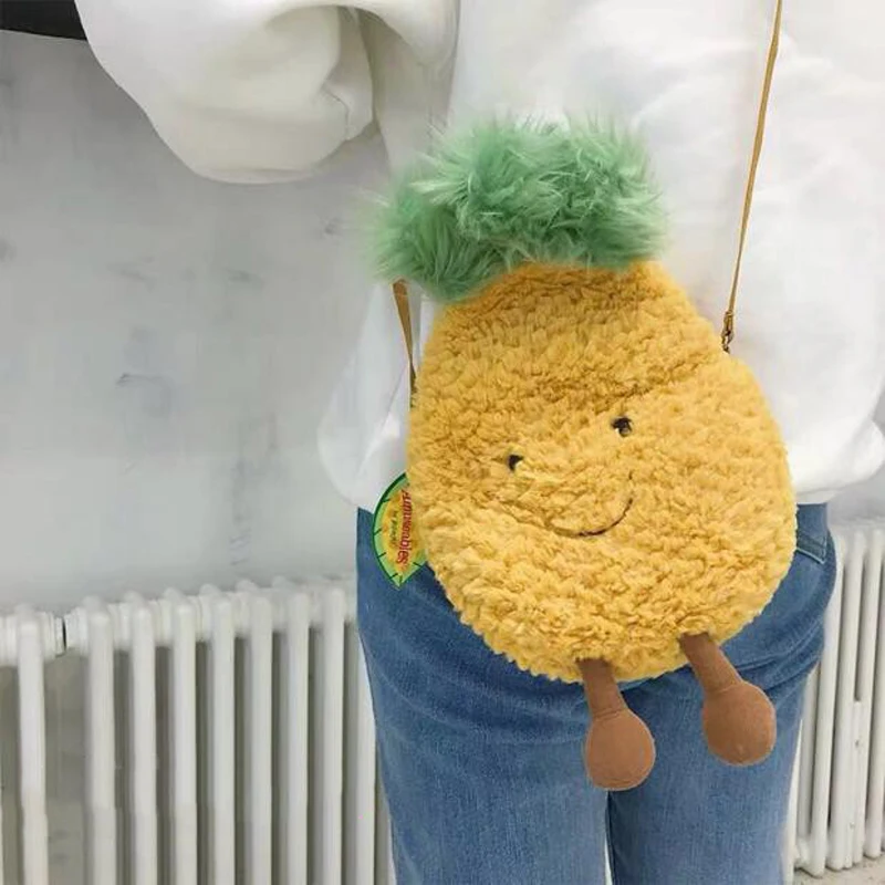 2019 Авокадо Фрукты плюшевый милый набитый куклы сумка на молнии портативный для