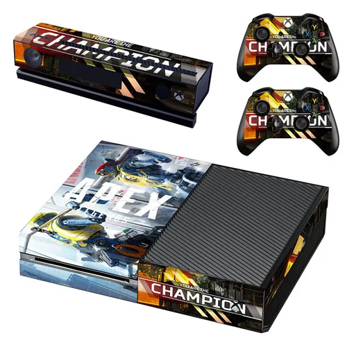 GSTM2471 Новая наклейка на кожу для Xbox One консоль и Kinect и 2 контроллера для Xbox One Наклейка на кожу винил-APEX Legends - Цвет: GSTM2471