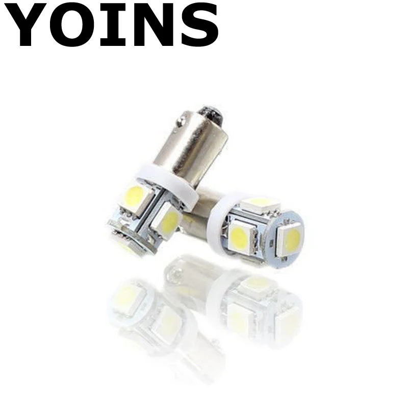 2x BA9S 5050 5 SMD led 5smd 12В автомобильная лампа поворотный светильник белый розовый