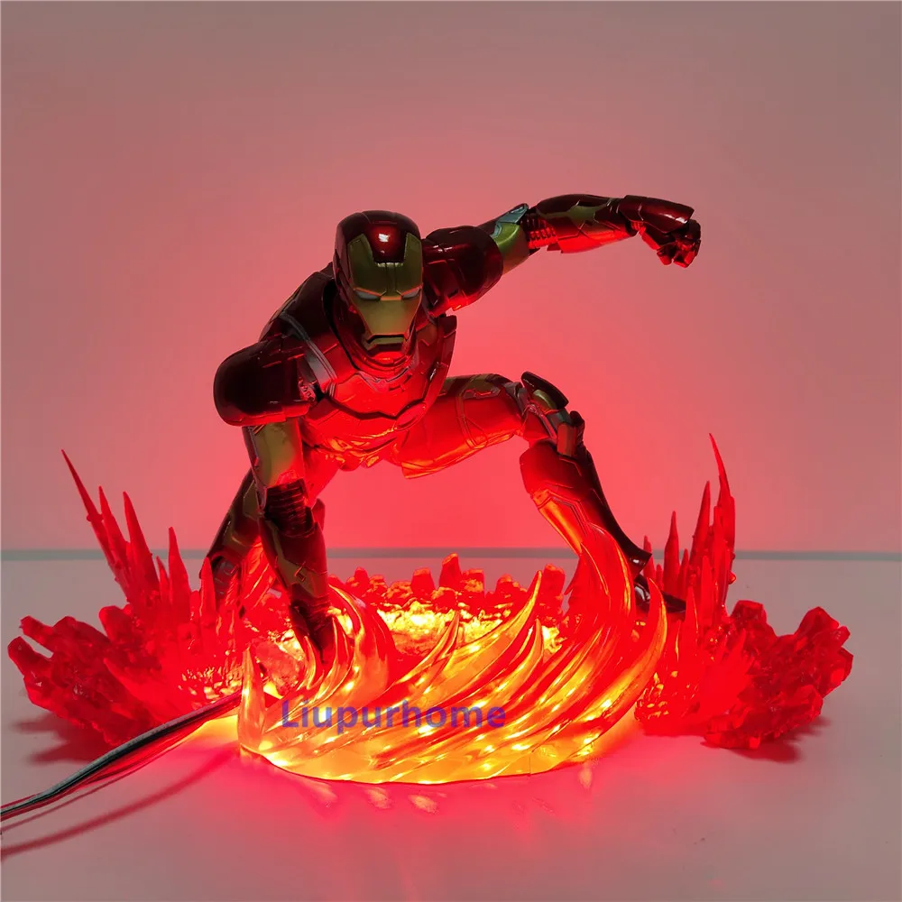 Super hero светодиодная вспышка ночной Светильник фильм DIY ночника Hero Мощность сцена