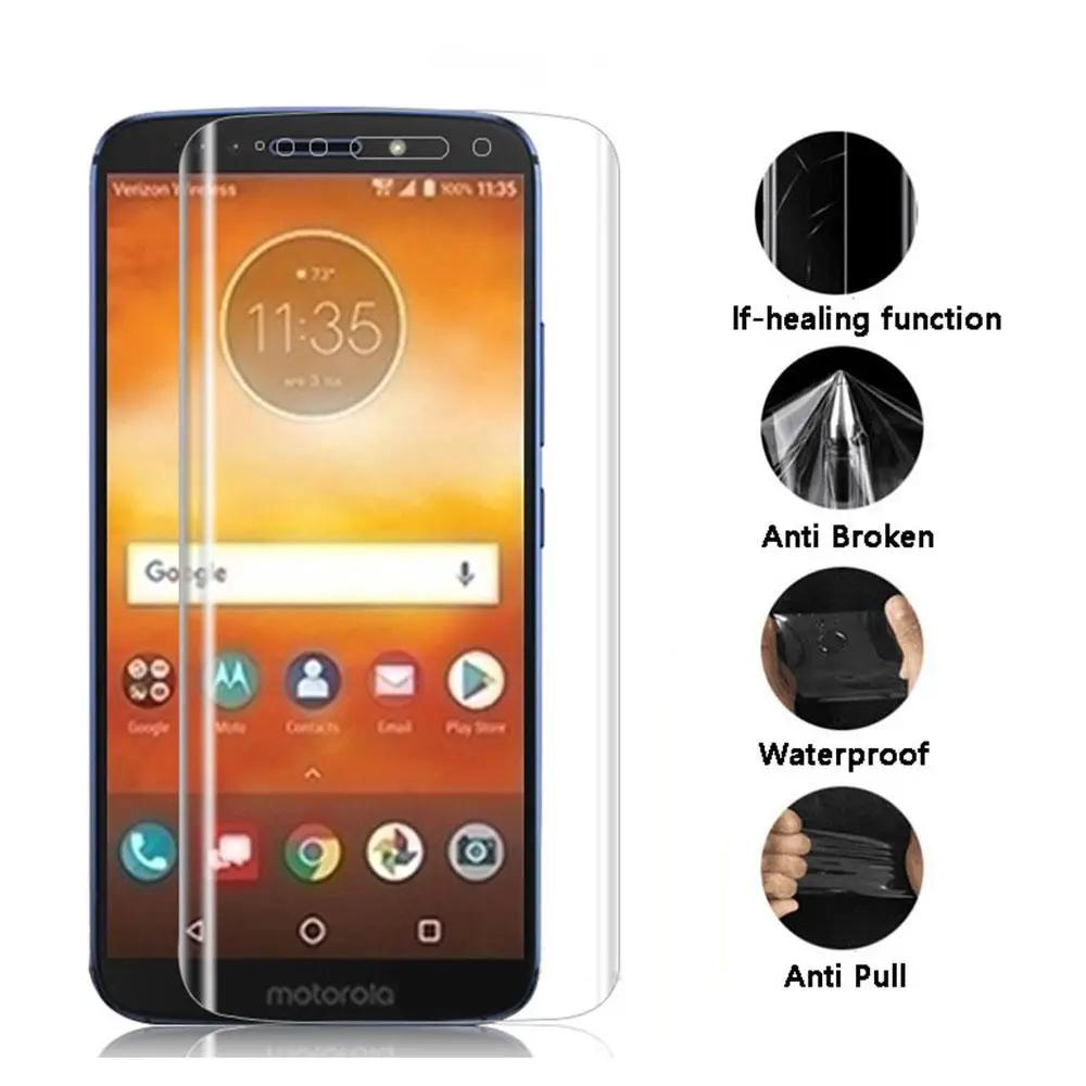 7D полное покрытие Гидрогелевая Защитная пленка для Motorola Moto G7 Plus G7 power Moto Z Play Защита экрана(не закаленное стекло