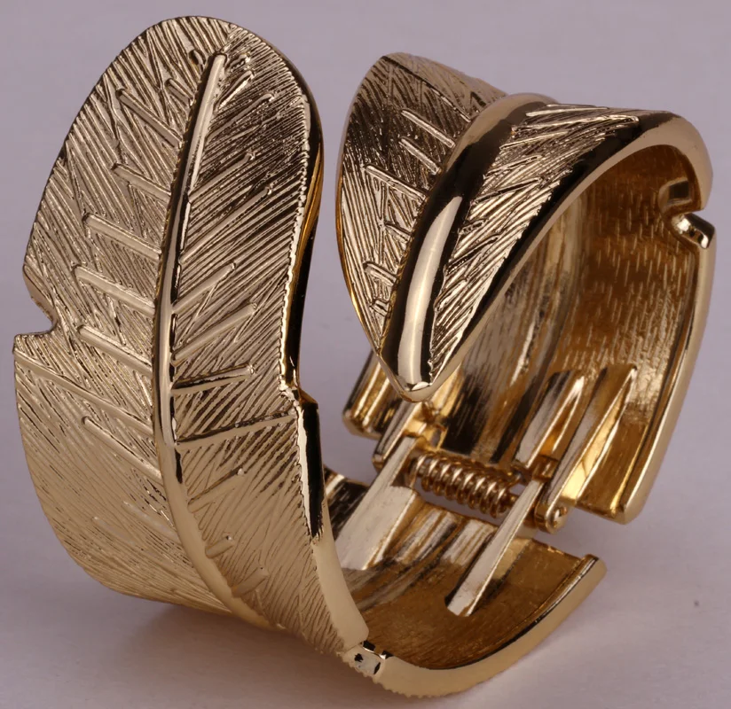 Браслет листок браслет для женщин античный серебряный золотой цвет FT26 оптовая