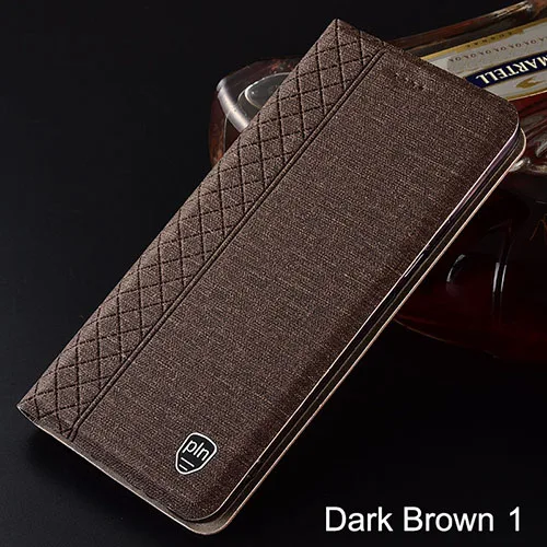 dark brown 1 Чехол для samsung Galaxy A3 A5 A7 клетчатый стиль холщовый узор кожаный флип-чехол для samsung A320 A520 A720 чехол s Coque - Цвет: dark brown 1