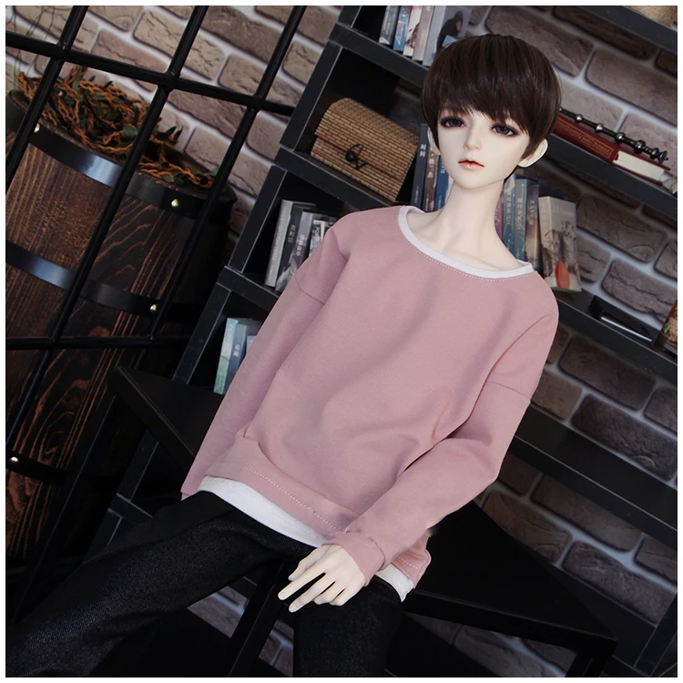 BJD Кукла Одежда для 1/3 1/4 1/6 MSD дядюшка эластичный Повседневный свободный порошок поддельные две футболки кукла аксессуары