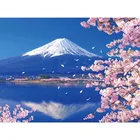 Фудзянь 5D алмазная картина, красивые японские пейзажи, круглая дрель, вышивка, полностью квадратная дрель, мозаика, украшение морского дома
