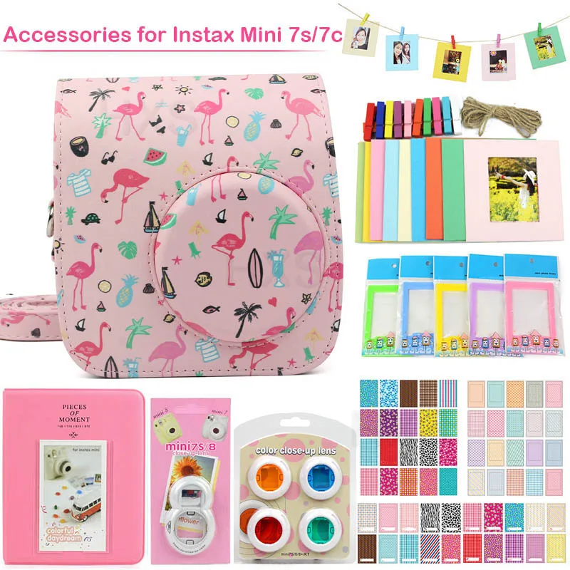 Качество Fujifilm Instax Mini 7s/7c Kit включая чехол для