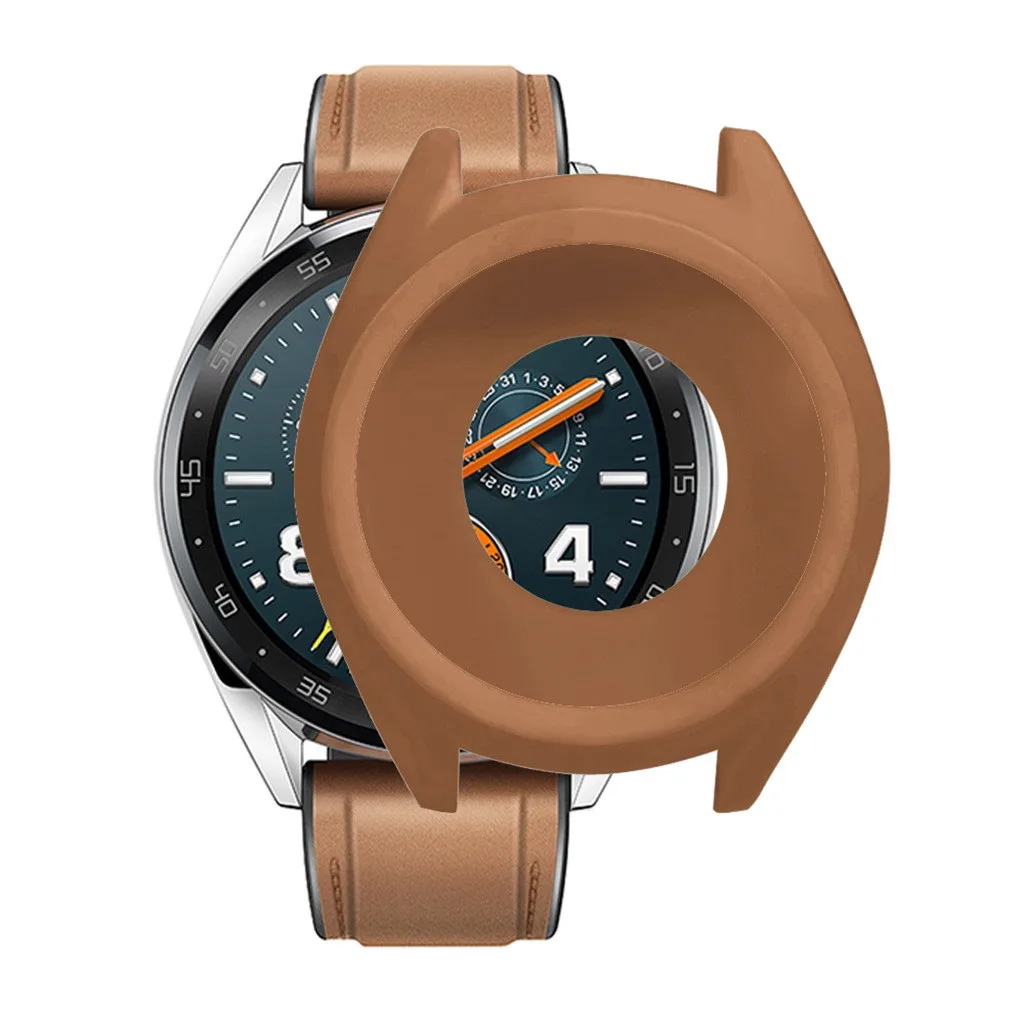 Ouhaobin силиконовый защитный чехол для huawei Watch GT Smartwatch замена мягкий ТПУ полный чехол оболочка силиконовая рамка 424#2