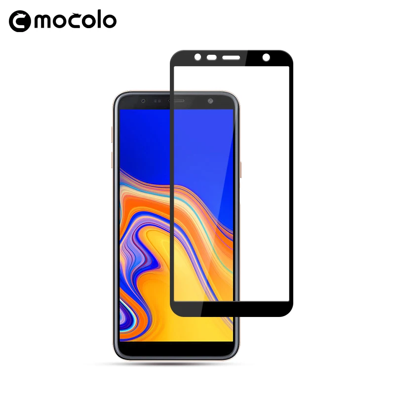 Защита экрана для Samsung J4 Plus полное покрытие Mocolo полностью склеенное закаленное