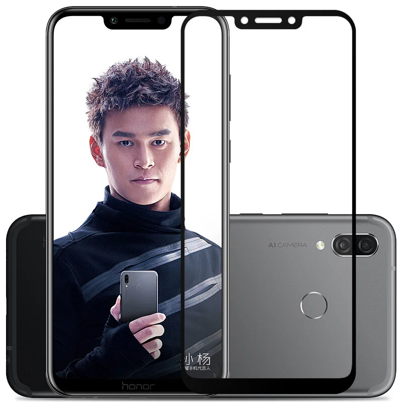 Закаленное 3d стекло для Huawei Honor Play защитная пленка на весь экран 2 шт.|Защитные