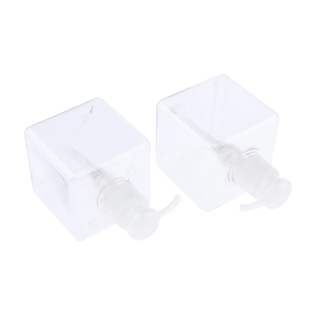 Пустая пластиковая бутылка для лосьона 2 шт. очищающего масла косметического