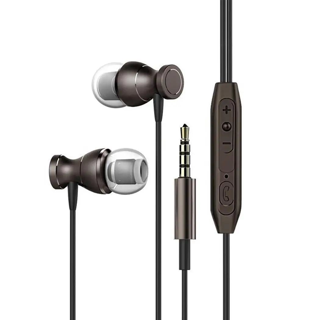 3.5mm Jack Wired Earphone Button Control For Phone Ear Hanging Music Call Function With Microphone Headset Black | Электроника