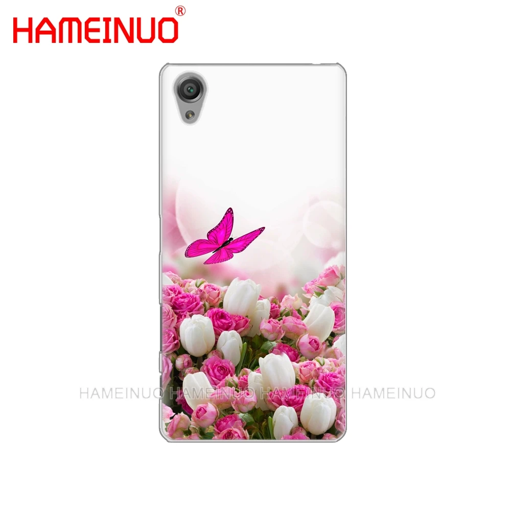 HAMEINUO бабочка на белой розы цветок крышка чехол для телефона для sony xperia z2 z3 z4 z5 mini плюс aqua M4 M5 E4 E5 E6 C4 C5 - Цвет: 90924