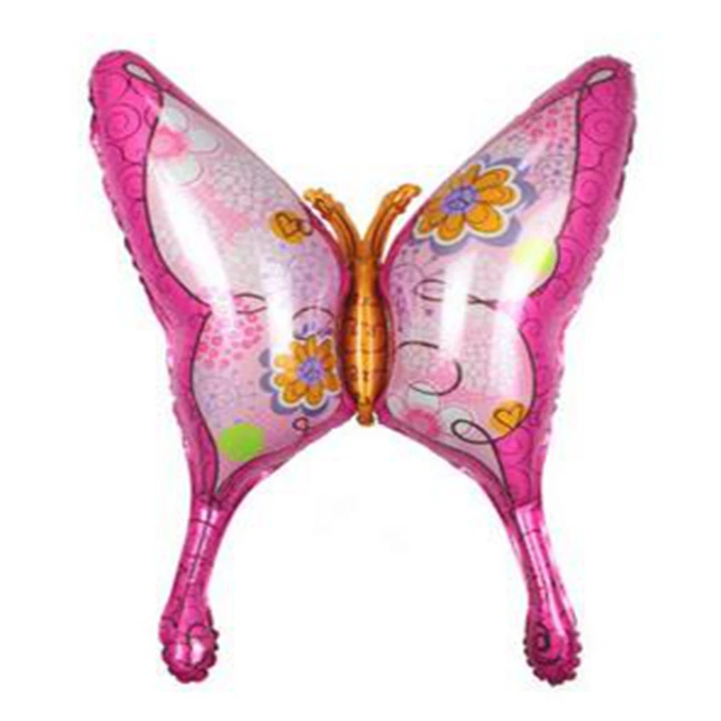 2 шт. бабочка Стиль Алюминий Фольга шар Бабочка Махаон маленьких День рождения