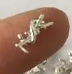 YSL 10mm silver 100 шт украшения для ногтей - Цвет: YSL 10mm silver
