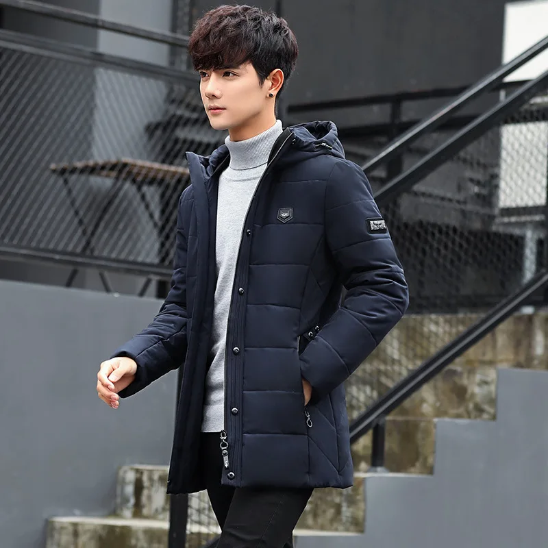 2018 new Brand winter Jacket for men hooded coats casual mens thick coat male slim cotton padded down outerwear | Мужская одежда