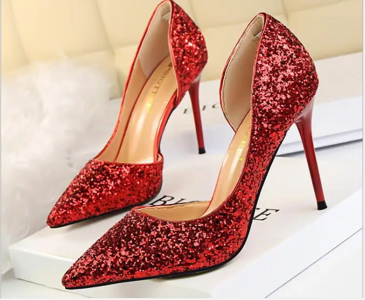 New summer autumn Pumps Extrem Sexy High Heels Women Shoes Thin Female Wedding Gold Sliver Ladies sandals | Обувь