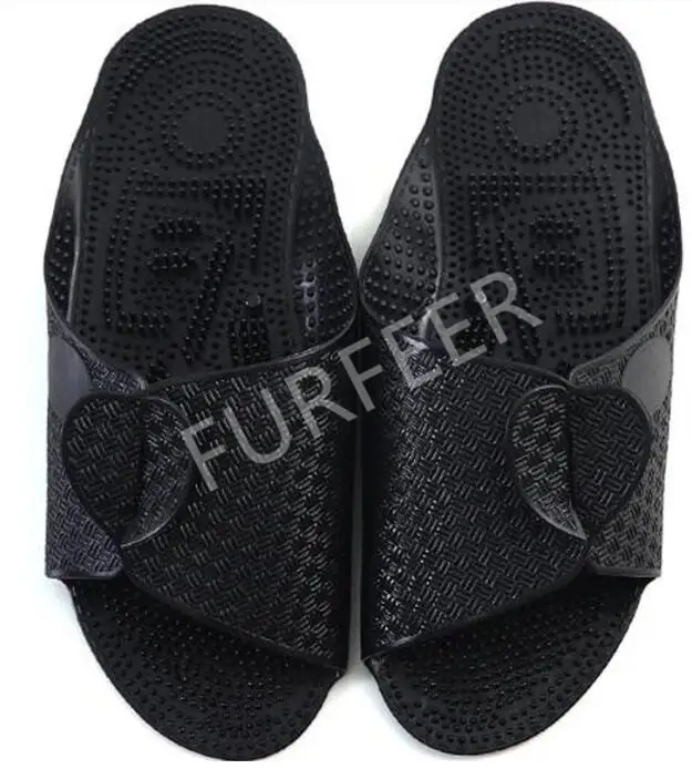As shown Men's Summer Swimming Beach Flip Flops Traveling Airplane Hotel Shoes Home Massage Slippers Men Foldable Slides Outdoor Sandals - Цвет: As shown