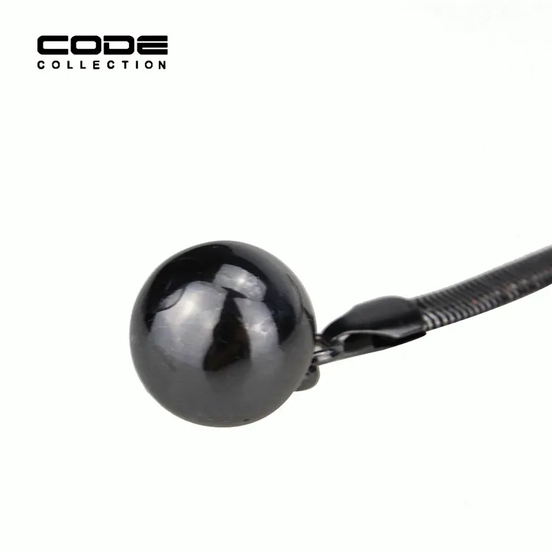 Цепочка многослойная женская с черным покрытием и кулоном | Украшения аксессуары