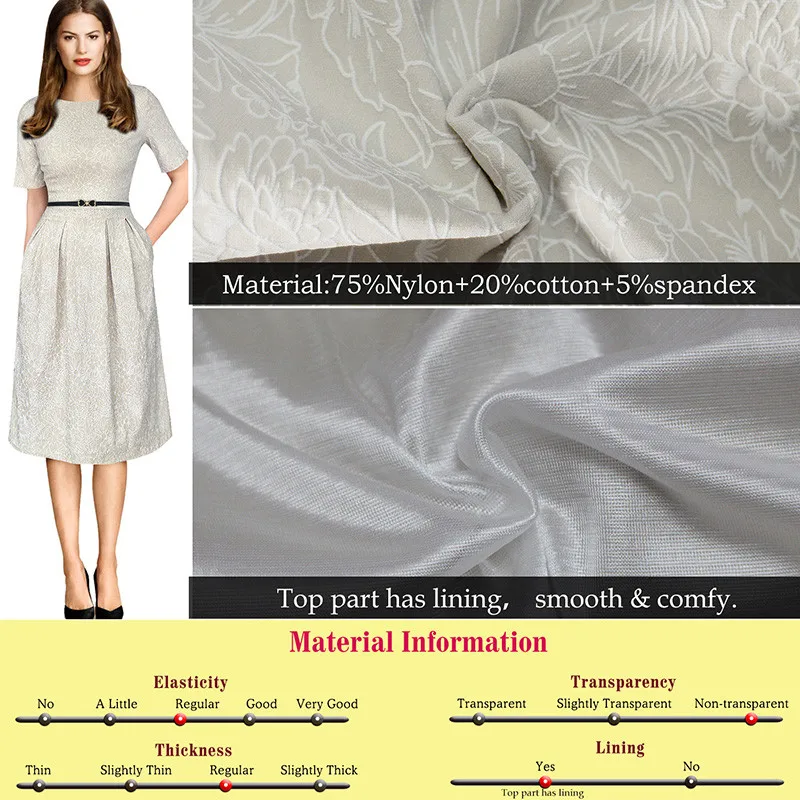 Ladies Dresses Summer New Dots Elegant Stylish Slim Tunic Short Sleeve Knee Polyester Fibers |