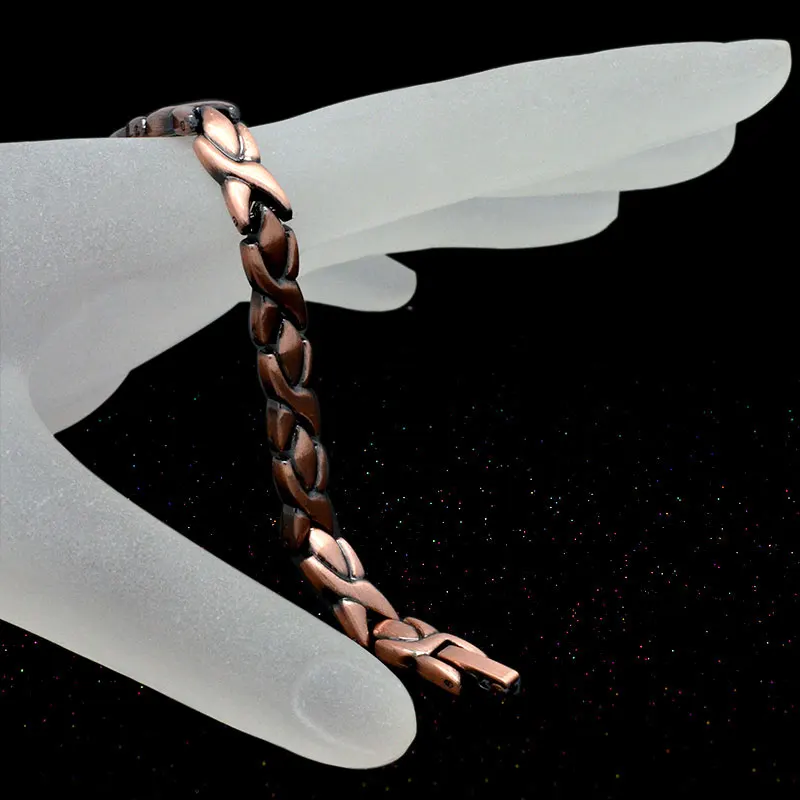 Эскалус Женщины Здоровье медное покрытие Магнитный био классический браслет