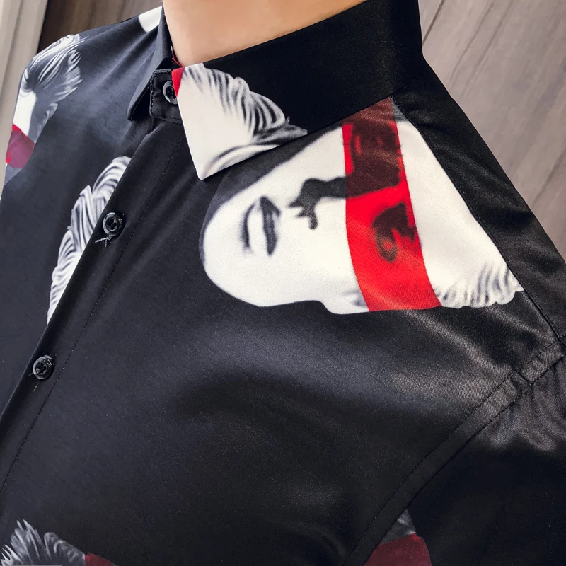 Мужская одежда в британском стиле 2019 Модная приталенная винтажная рубашка с