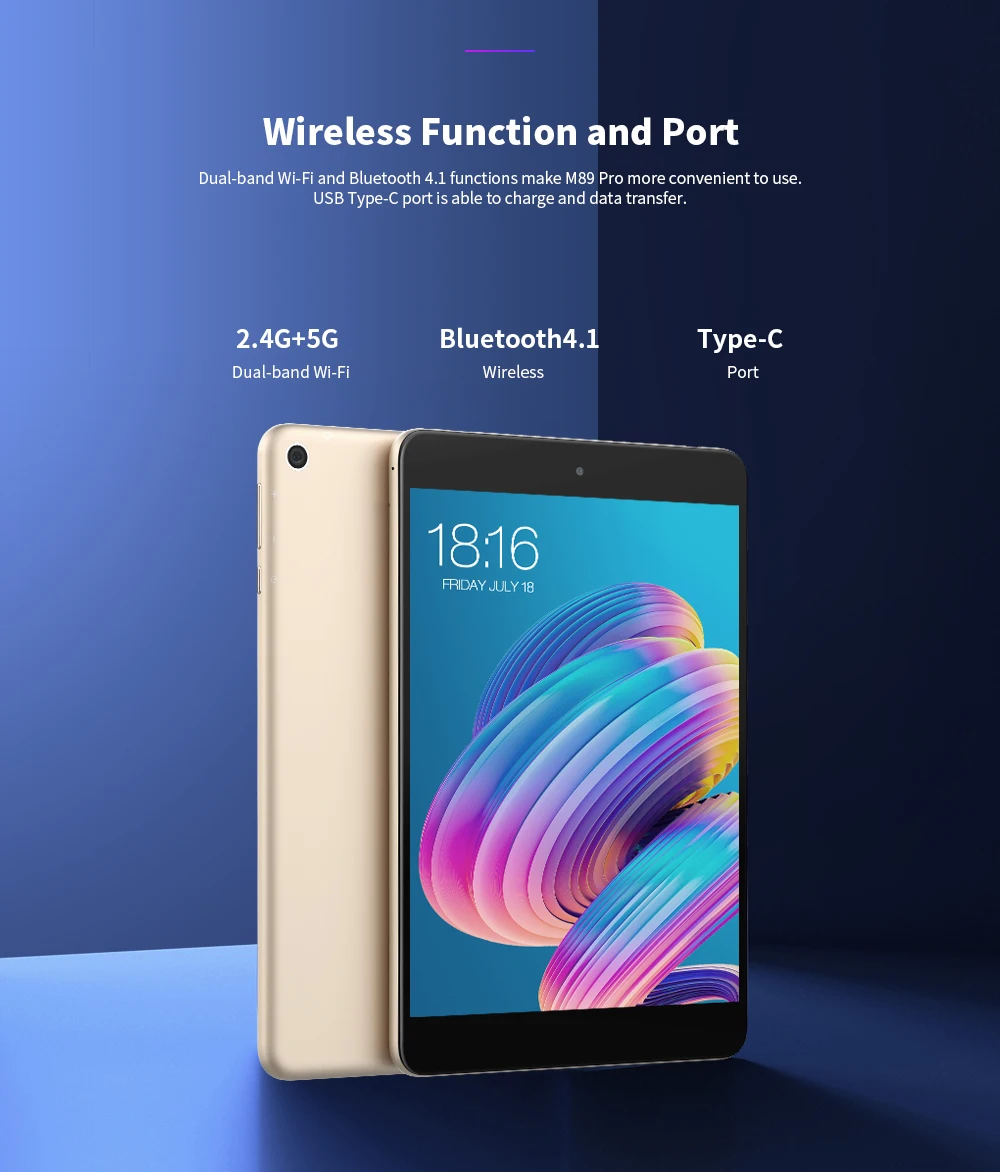 Teclast M89 Pro 7,9 дюймовый планшетный ПК MTK Helio X27 Deca Core 2048*1536 3 ГБ ОЗУ 32 ГБ 2,4 ГГц/5,0 ггц WiFi Тонкий металлический планшет Android