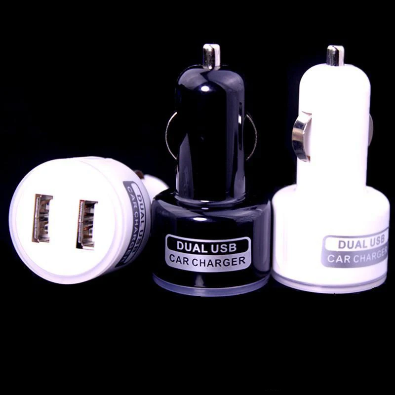 100 шт. Белый Черный светодиодный светильник 5 в 2 1 а два USB порта автомобильное