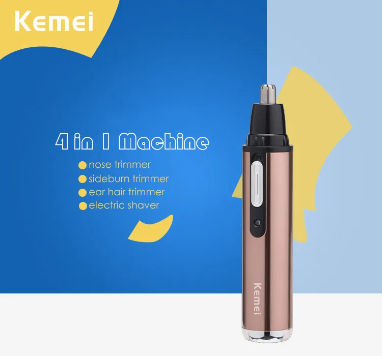 T142 kemei 4 в 1 Электрический триммер для носа Аккумуляторная Уход для лица для женщин бороды бритва триммер для носа и ушей Мужская ухо носовой фреза