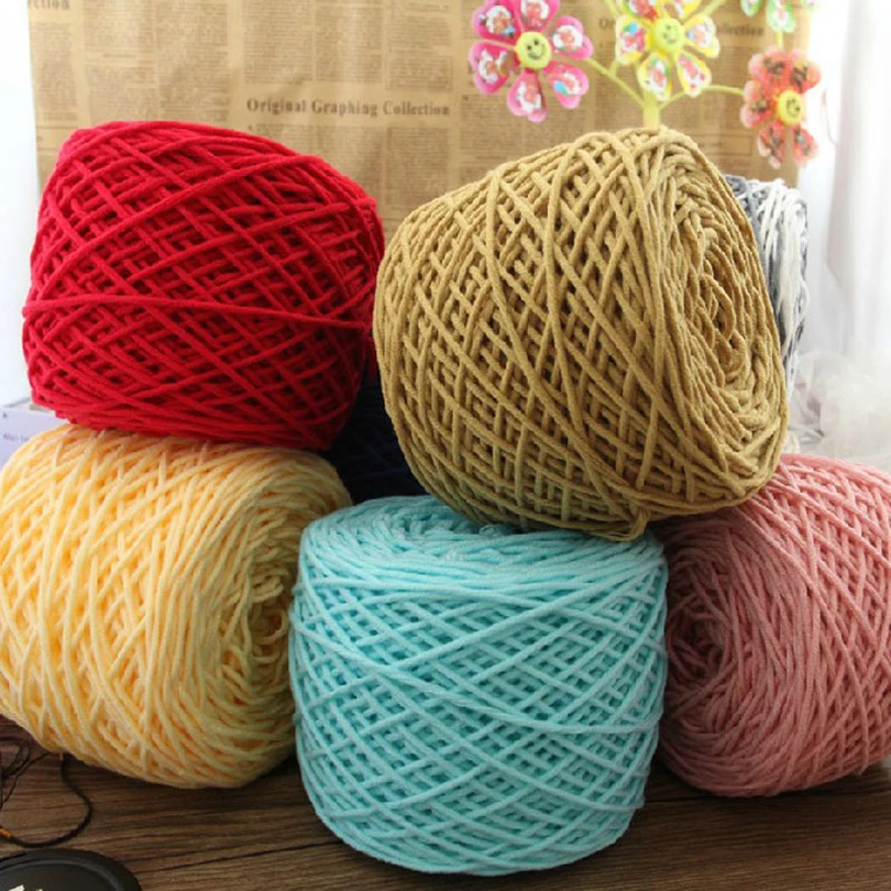 Многожильная проволока молочный хлопок хлопчатобумажная вязаная шапка шарф