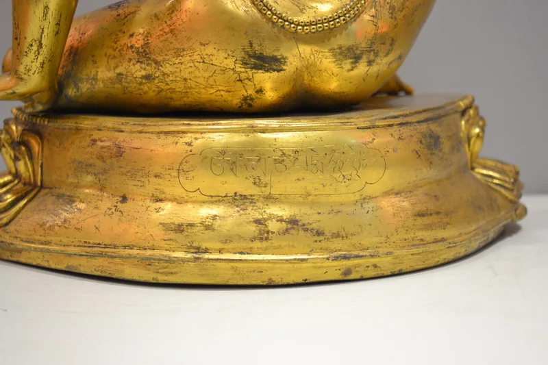 Тибетский вид Будды статуя старого тибетская коллекция антикварных