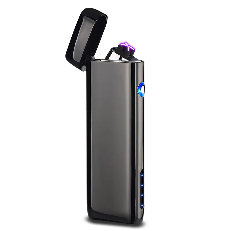 Новая Металлическая ветрозащитная электронная Usb зарядка Зажигалка для сигарет