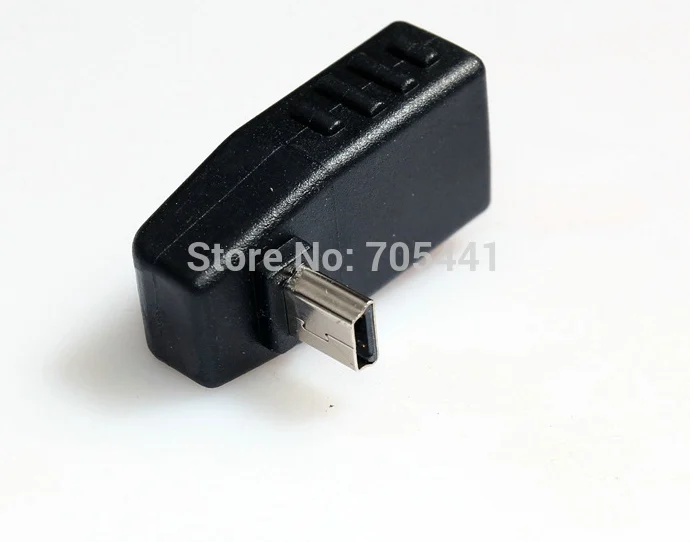 Адаптеры OTG 90 градусов вверх Переходник USB мама мини папа для автомобиля AUX
