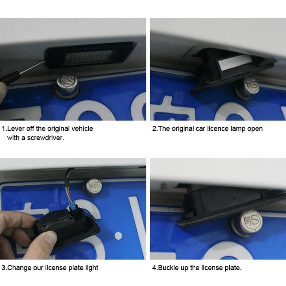 Modifygt 2X для BMW номерного светодиодные лампы 12 V 3000Lm 6000 K Whitecar все аксессуары серии E82
