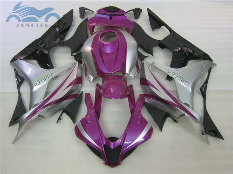 Фиолетовые Серебряные комплекты обтекателей для F5 CBR600 RR 2007 2008 комплект под