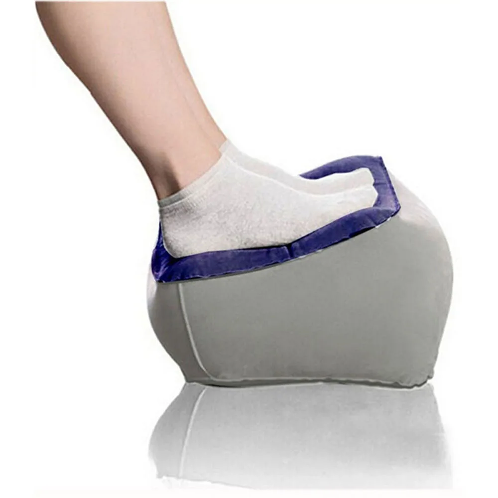 

Useful Portable Inflatable Foot Rest Pillow Cushion Black PVC Air Travel Office Home Car Plane Leg Up Footrest Relax Pillows