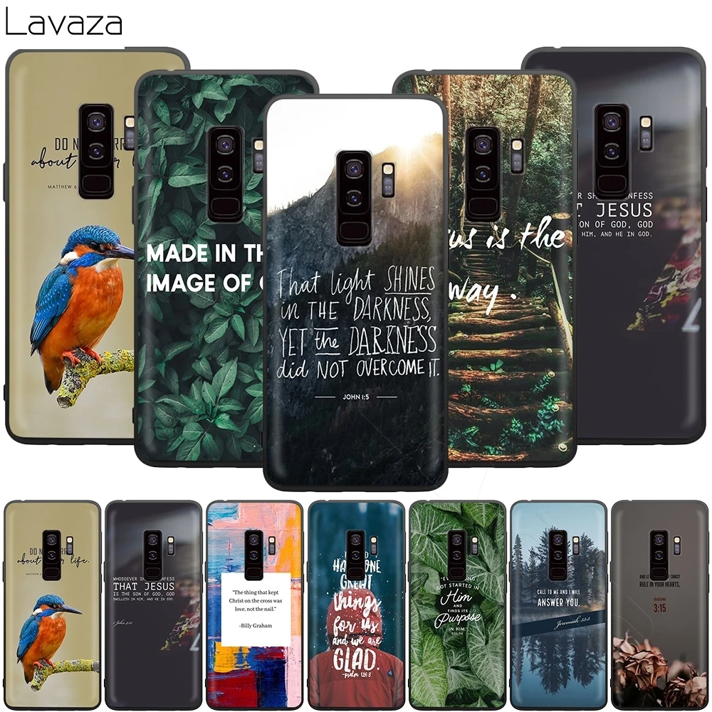 Чехол с цитатой Иисуса Христа Кристиана для Samsung Galaxy S20 S10 S9 S8 S7 S6 Plus Note 9 8 M30 M20 M10 Edge