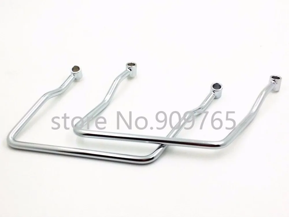 Chrome 11cm Saddle bag Support Bar Mount Bracket For Honda Shadow ACE VT1100 Sabre 1100 C2 1995 1999|saddle support|saddle bracketssaddle bracket |