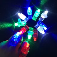 300pcs/lot 2019 Gafas Led For Party Colorful Led Finger Lights Light Up Ring Party Gadgets Kids Toy Flashing Glow In Dark Jelly