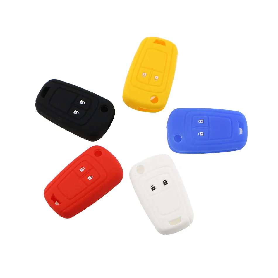 

1 Piece 2 Button Silicone Key Protection Fob Bag Cover Case Fit For Opel Corsa Astra Vectra Signum Vauxhall Key Protector