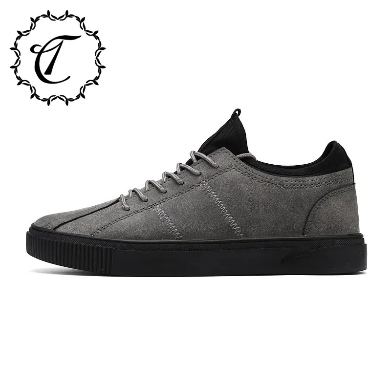 CatriCa Male Designer Leather Men Shoes Fashion High Quality Trainers Chunky Brand Casual Sneakers 2019 Black Brwon Gray 2602 | Обувь